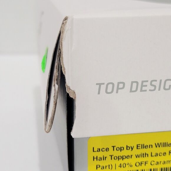 Ellen Wille Top Power Lace Top Synthetic Hair Topper Lace Front Caramel Rooted - Picture 14 of 16